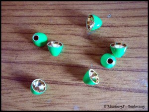 casque cone vert fluo